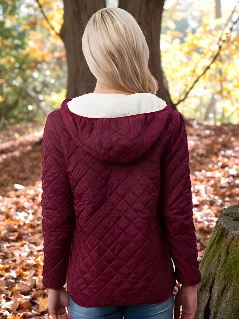 Ulriika™ | Pehmeästi topattu hupullinen talvitakki