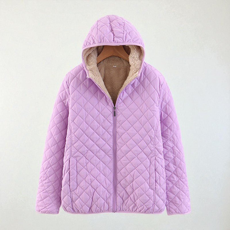 Ulriika™ | Pehmeästi topattu hupullinen talvitakki